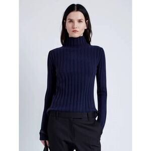 Proenza Schouler Haven Turtleneck Sweater in Navy L